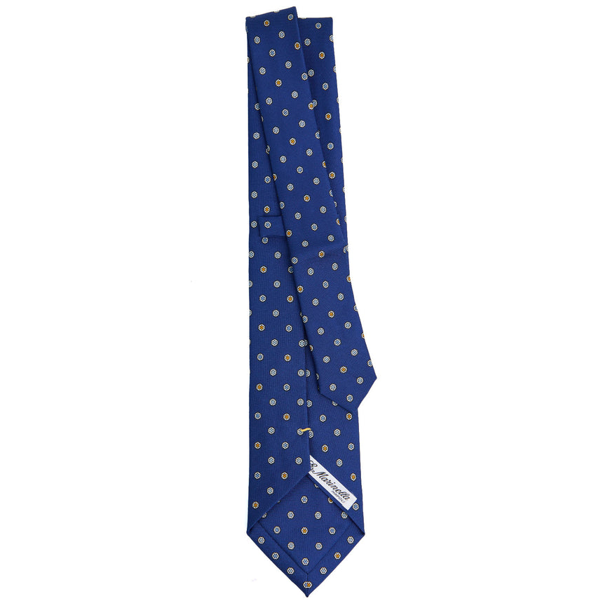 CRAVATTA SARTORIALE EXTRA LONG IN SETA BLU 
