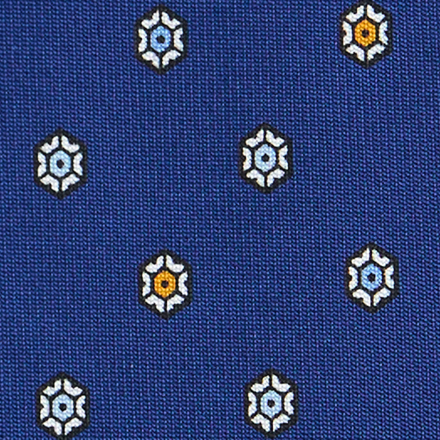 CRAVATTA SARTORIALE EXTRA LONG IN SETA BLU 