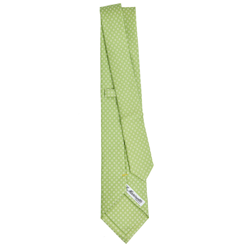 CRAVATTA SARTORIALE EXTRA LONG IN SETA VERDE CHIARO