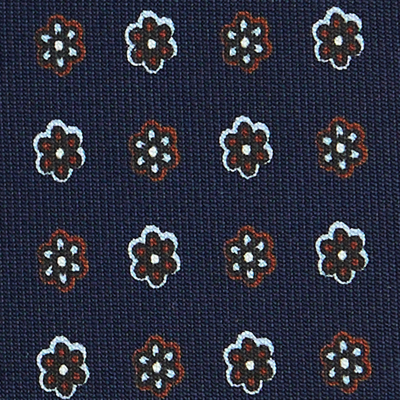 dark_blue_extra_long_sartorial_silk_tie_small_flower_pattern_full_back_view