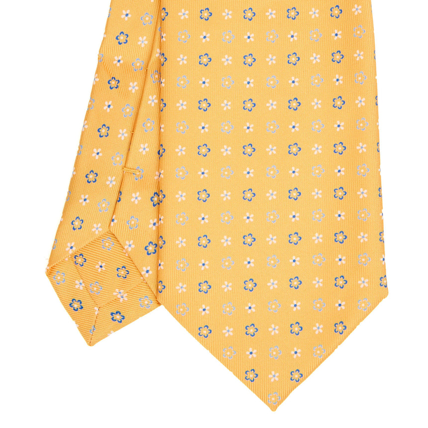 CRAVATTA SARTORIALE EXTRA LONG IN SETA GIALLA