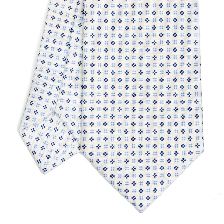 WHITE EXTRA LONG SARTORIAL SILK TIE