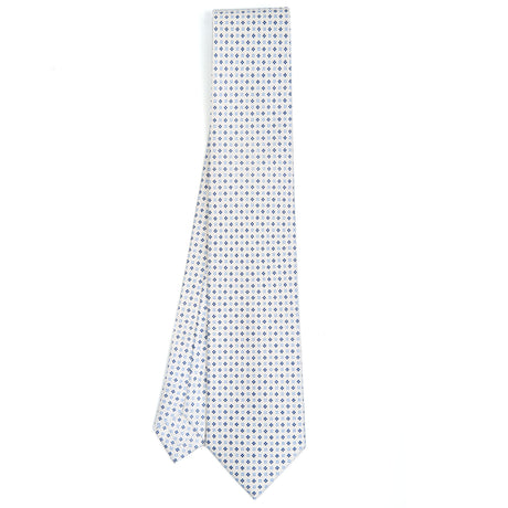 WHITE EXTRA LONG SARTORIAL SILK TIE