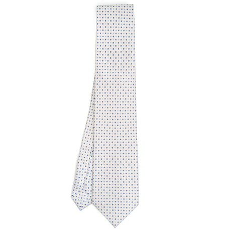 WHITE EXTRA LONG SARTORIAL SILK TIE