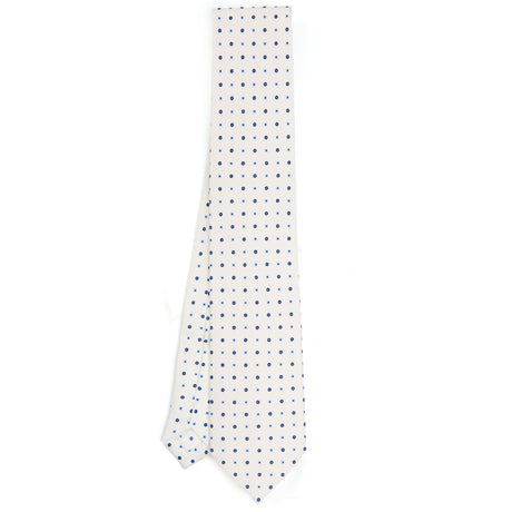 WHITE EXTRA LONG SARTORIAL SILK TIE