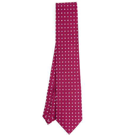 CRAVATTA SARTORIALE EXTRA LONG IN SETA BORDEAUX