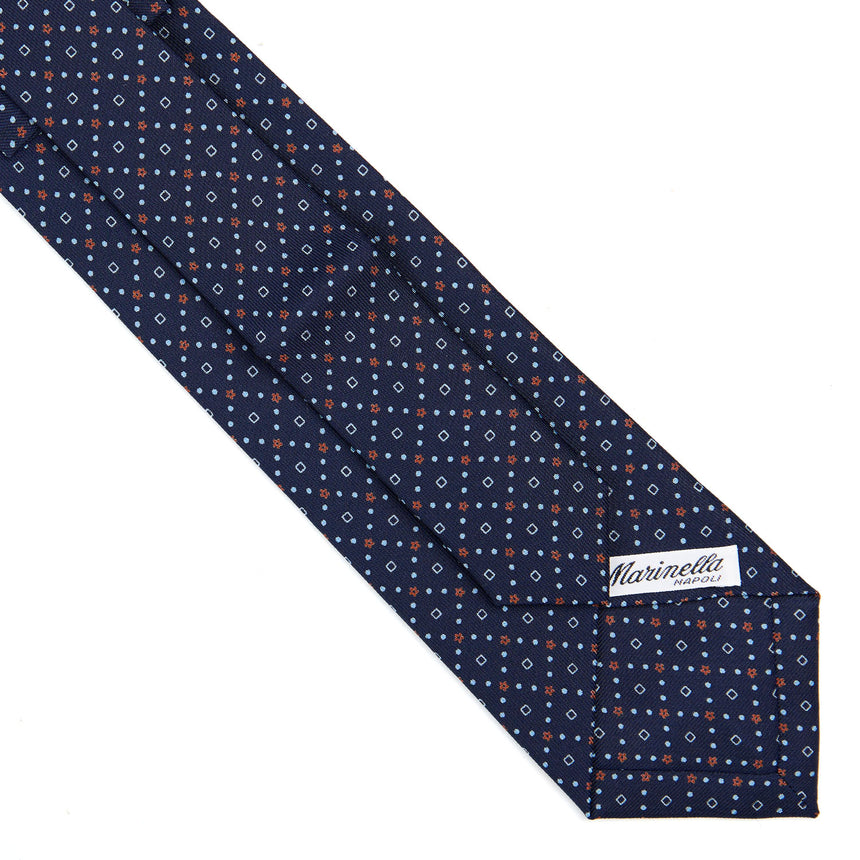 DARK BLUE EXTRA LONG SARTORIAL SILK TIE