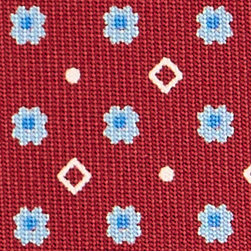 BURGUNDY EXTRA LONG SARTORIAL SILK TIE