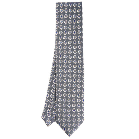DARK GREY HERITAGE SILK TIE