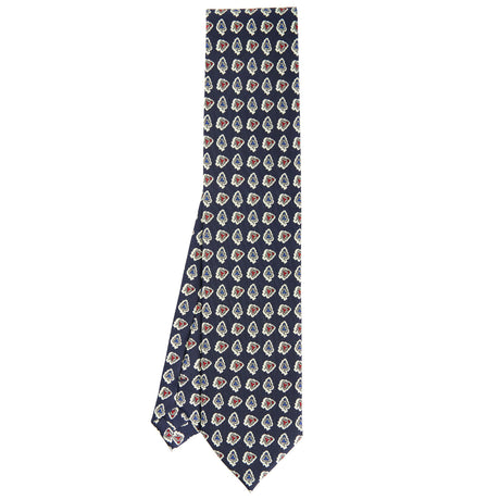 DARK BLUE HERITAGE COLLECTION SILK TIE