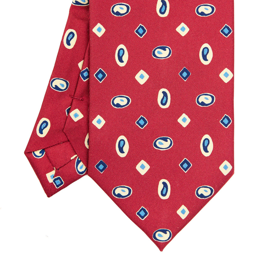 BURGUNDY EXTRA LONG SILK TIE