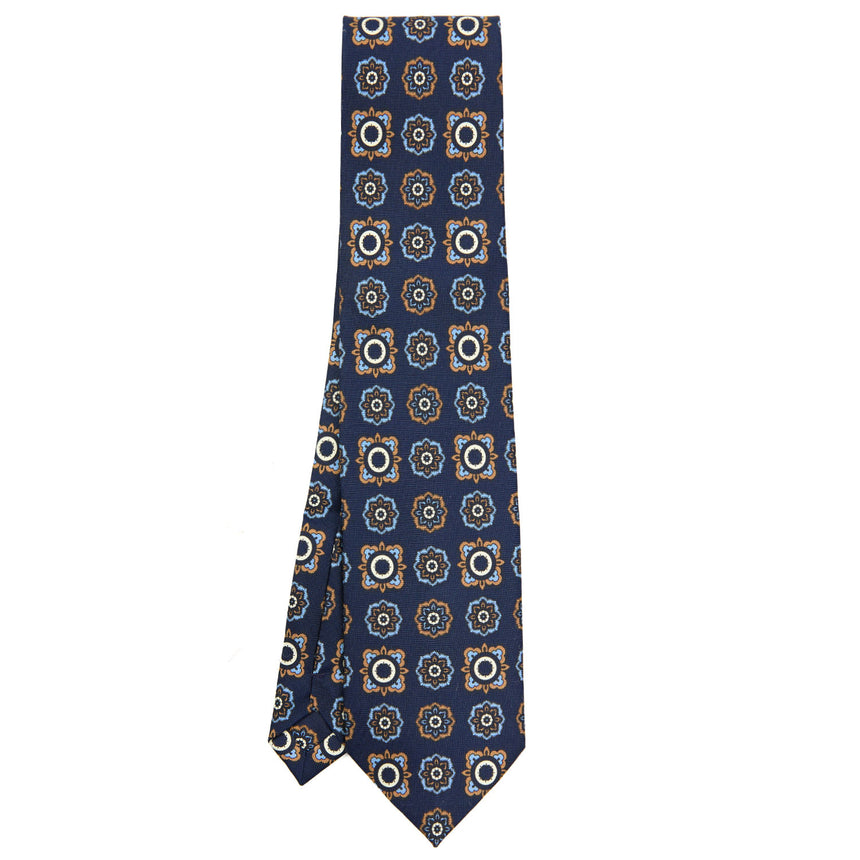 DARK BLUE EXTRA LONG SILK TIE