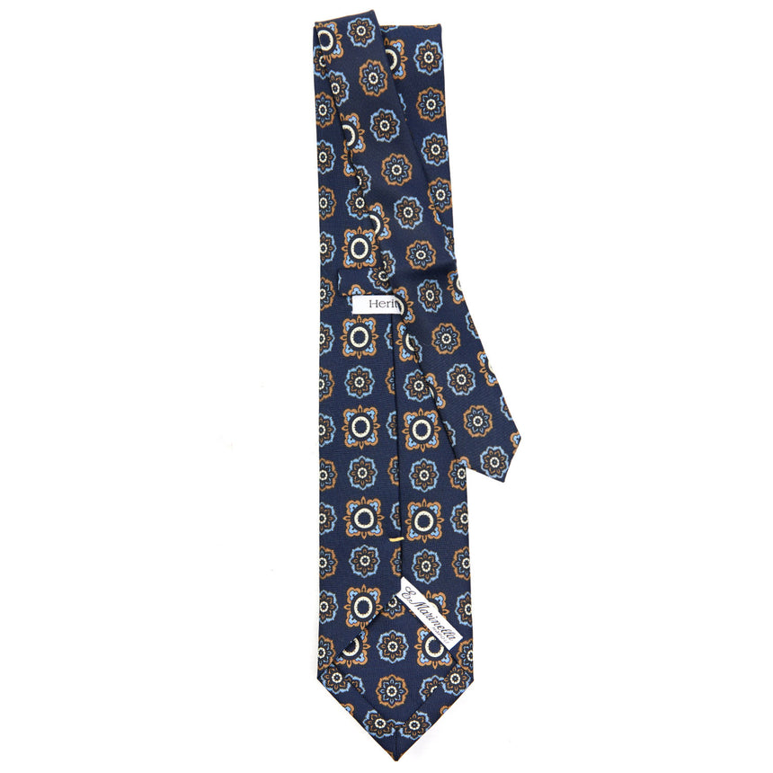 DARK BLUE EXTRA LONG SILK TIE
