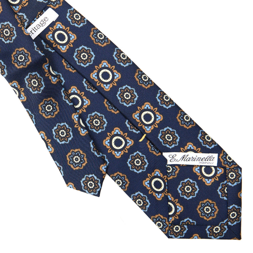 DARK BLUE EXTRA LONG SILK TIE