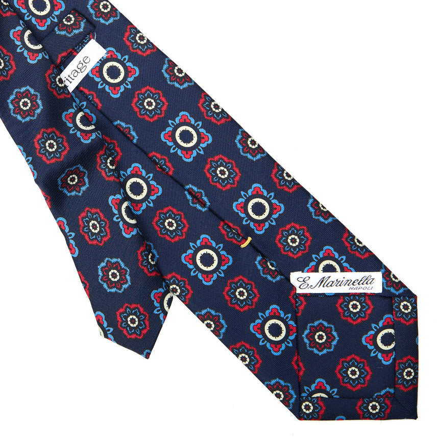DARK BLUE EXTRA LONG SILK TIE