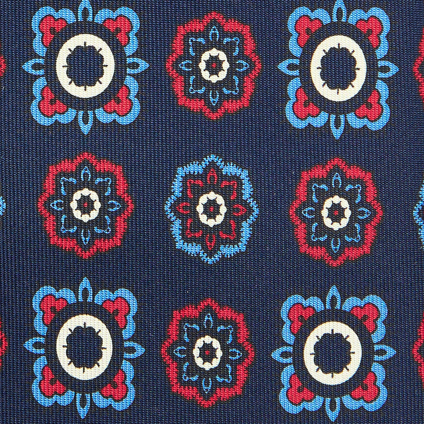 DARK BLUE EXTRA LONG SILK TIE
