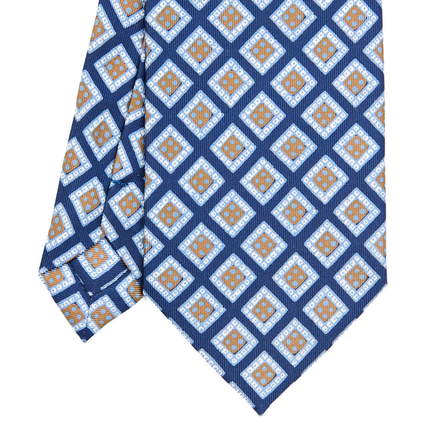 CRAVATTA SARTORIALE EXTRA LONG IN SETA BLU