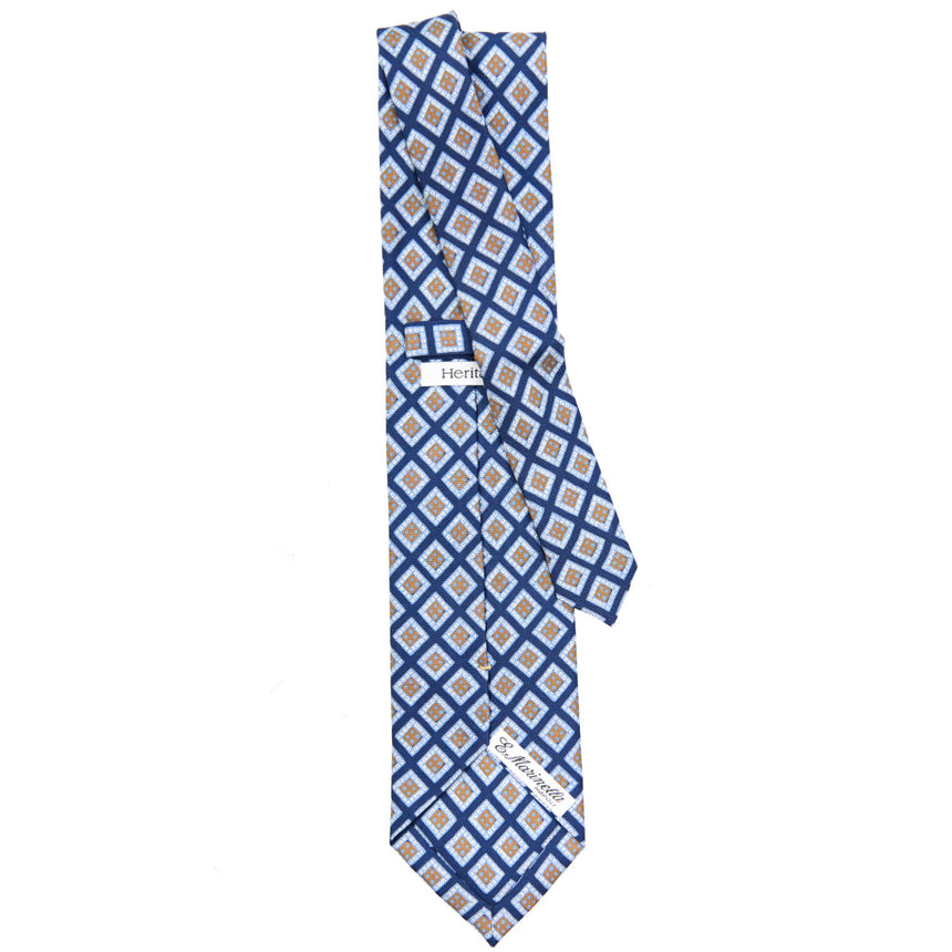CRAVATTA SARTORIALE EXTRA LONG IN SETA BLU