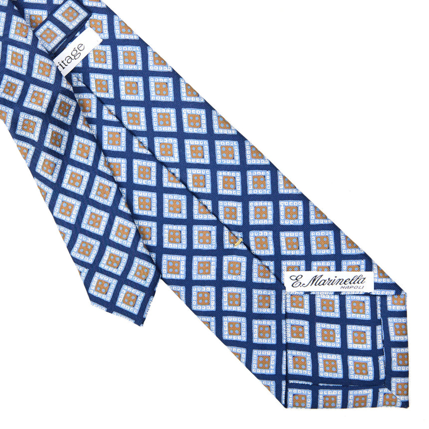 CRAVATTA SARTORIALE EXTRA LONG IN SETA BLU