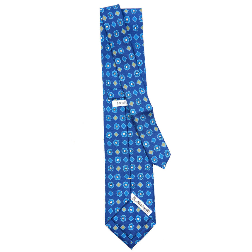 BLUE EXTRA LONG SILK TIE