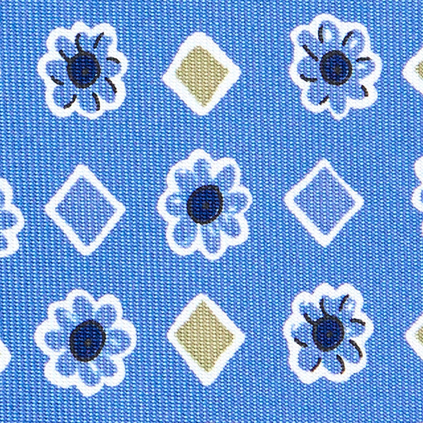 CRAVATTA SARTORIALE EXTRA LONG IN SETA AZZURRO POLVERE