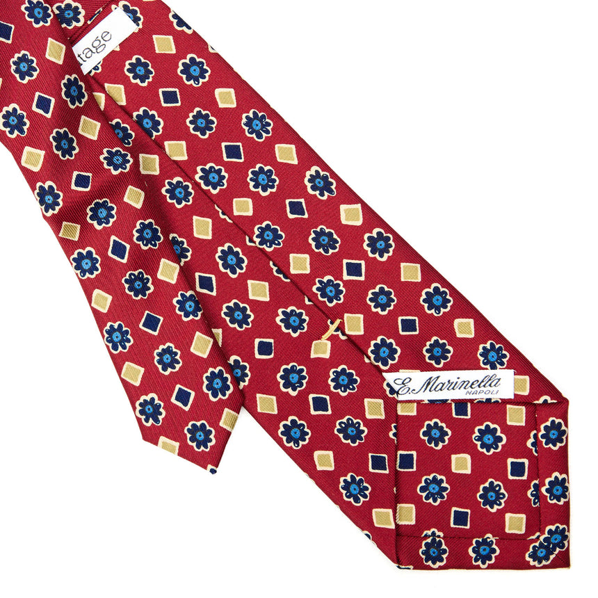 CRAVATTA SARTORIALE EXTRA LONG IN SETA BORDEAUX
