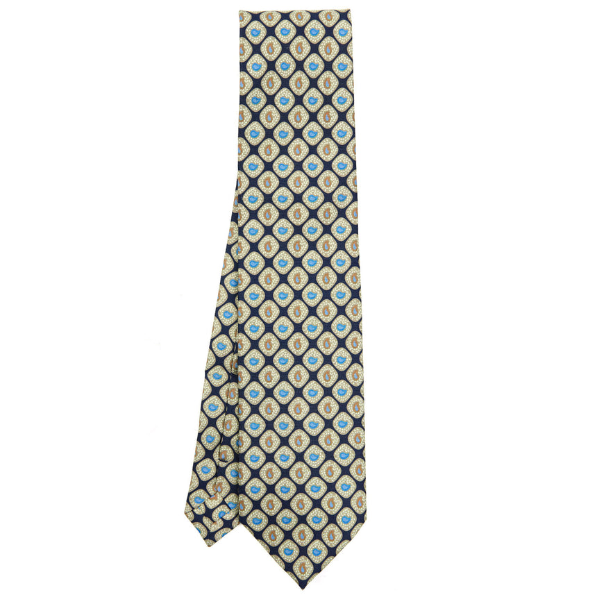 DARK BLUE EXTRA LONG SILK TIE