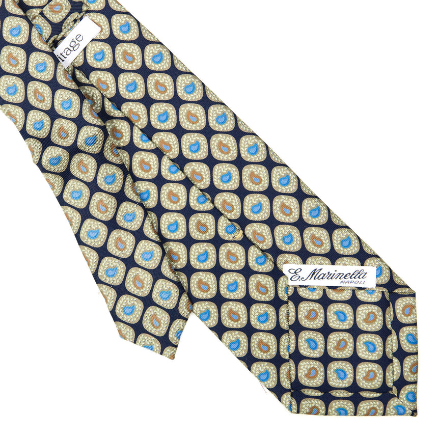 DARK BLUE EXTRA LONG SILK TIE