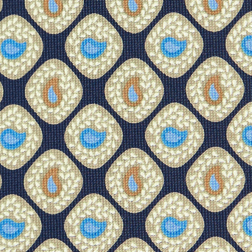 DARK BLUE EXTRA LONG SILK TIE