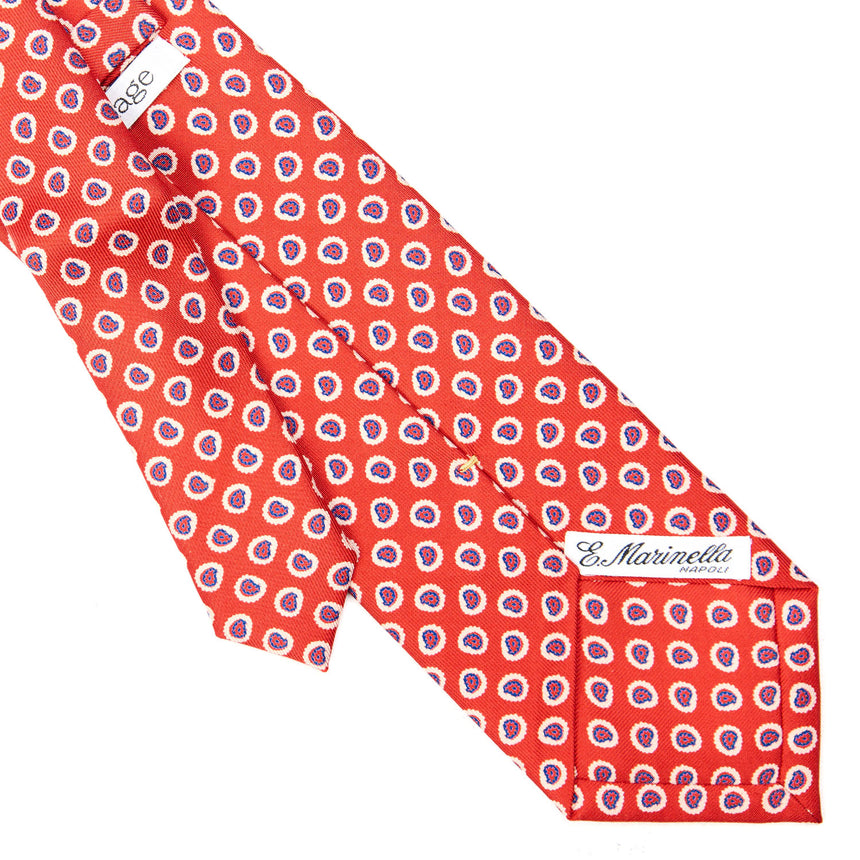 CRAVATTA SARTORIALE EXTRA LONG IN SETA ROSSA