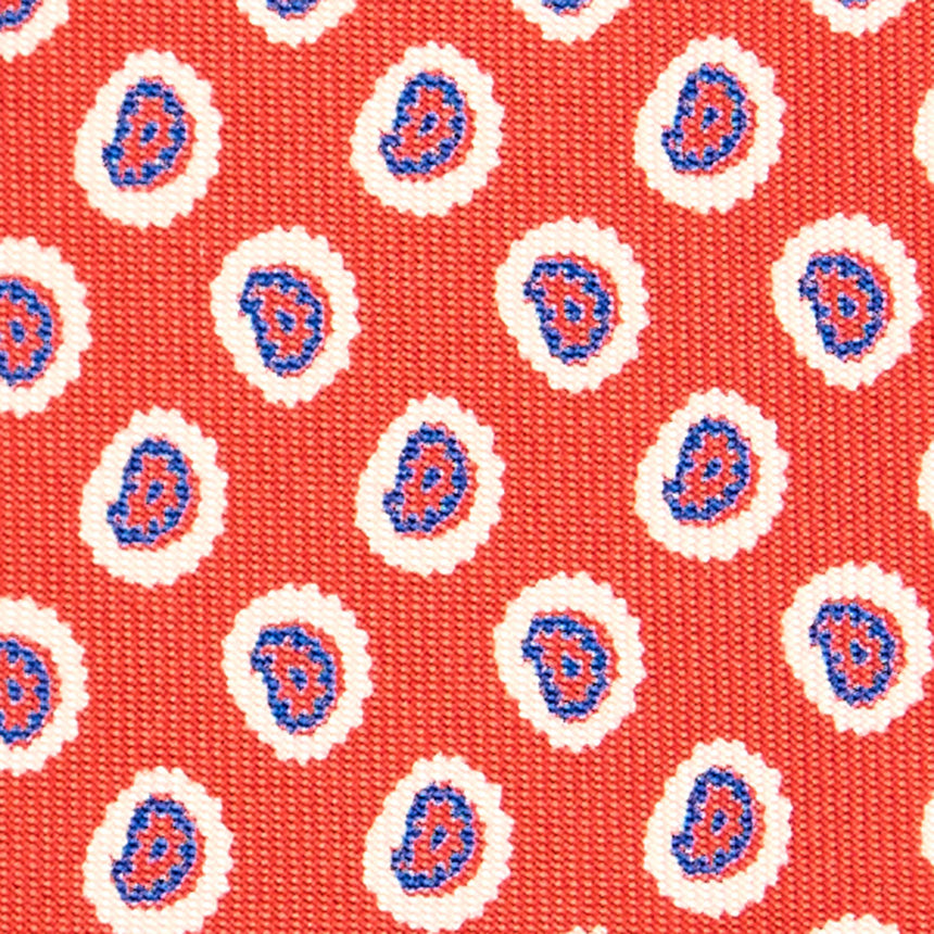 CRAVATTA SARTORIALE EXTRA LONG IN SETA ROSSA