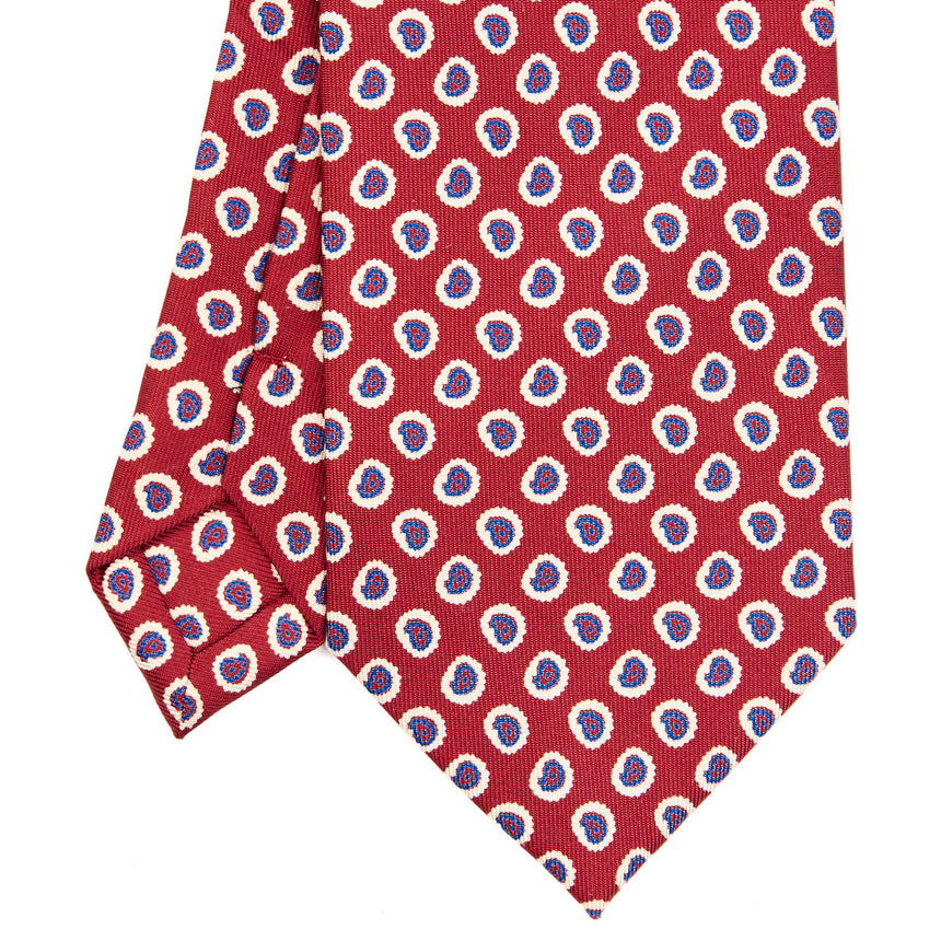 CRAVATTA SARTORIALE EXTRA LONG IN SETA BORDEAUX