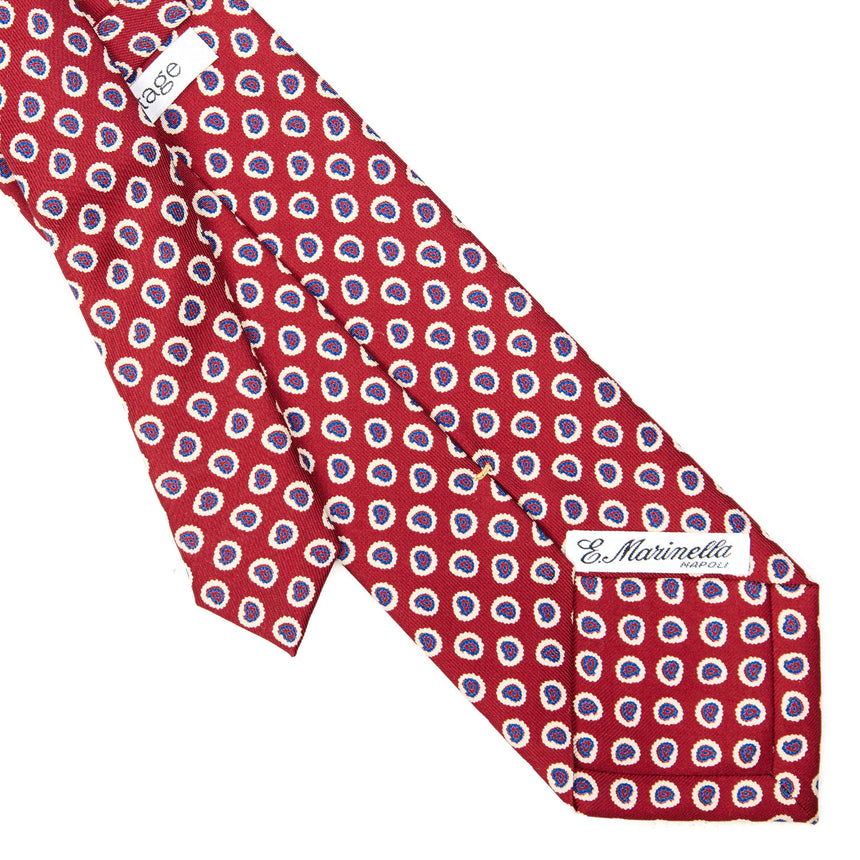 CRAVATTA SARTORIALE EXTRA LONG IN SETA BORDEAUX