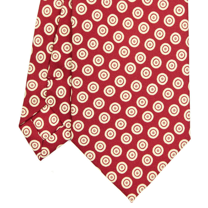 CRAVATTA SARTORIALE EXTRA LONG IN SETA BORDEAUX