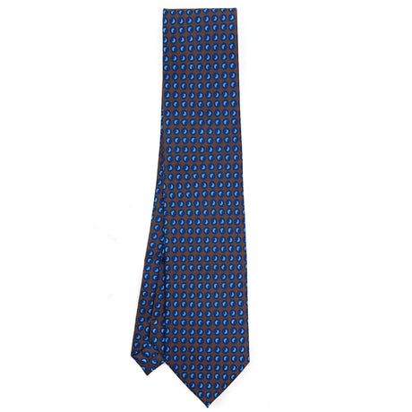 CRAVATTA SARTORIALE EXTRA LONG IN SETA MARRONE SCURO