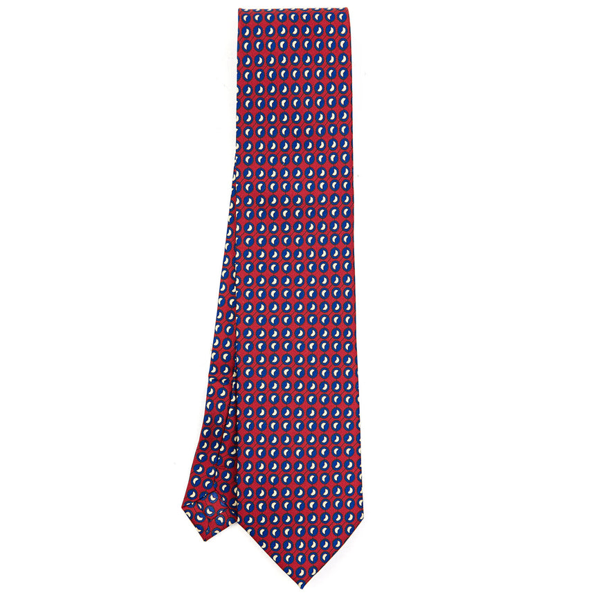 CRAVATTA SARTORIALE EXTRA LONG IN SETA BORDEAUX