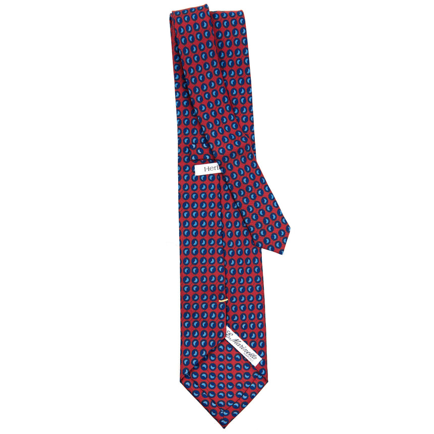 CRAVATTA SARTORIALE EXTRA LONG IN SETA BORDEAUX