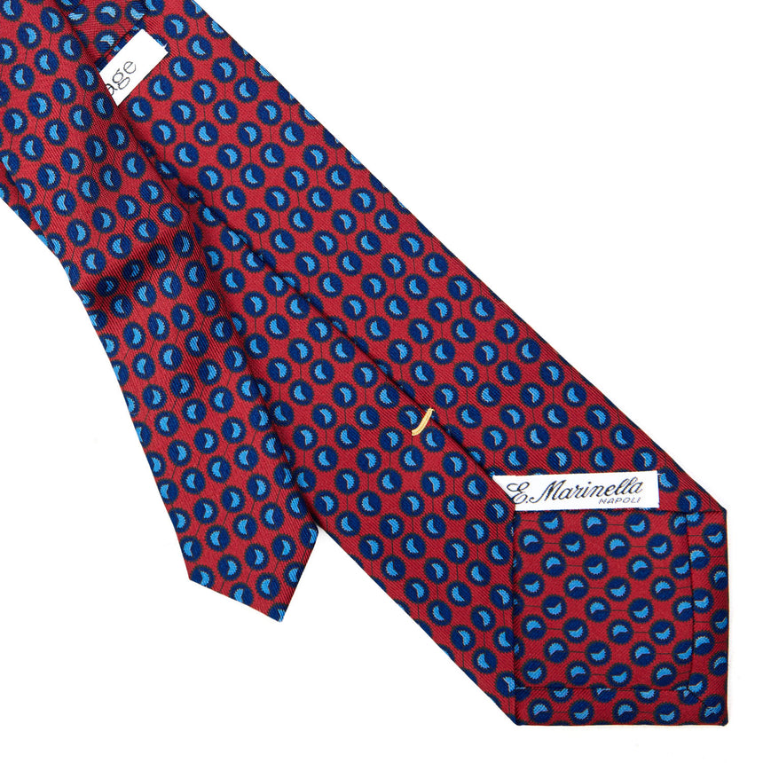 CRAVATTA SARTORIALE EXTRA LONG IN SETA BORDEAUX
