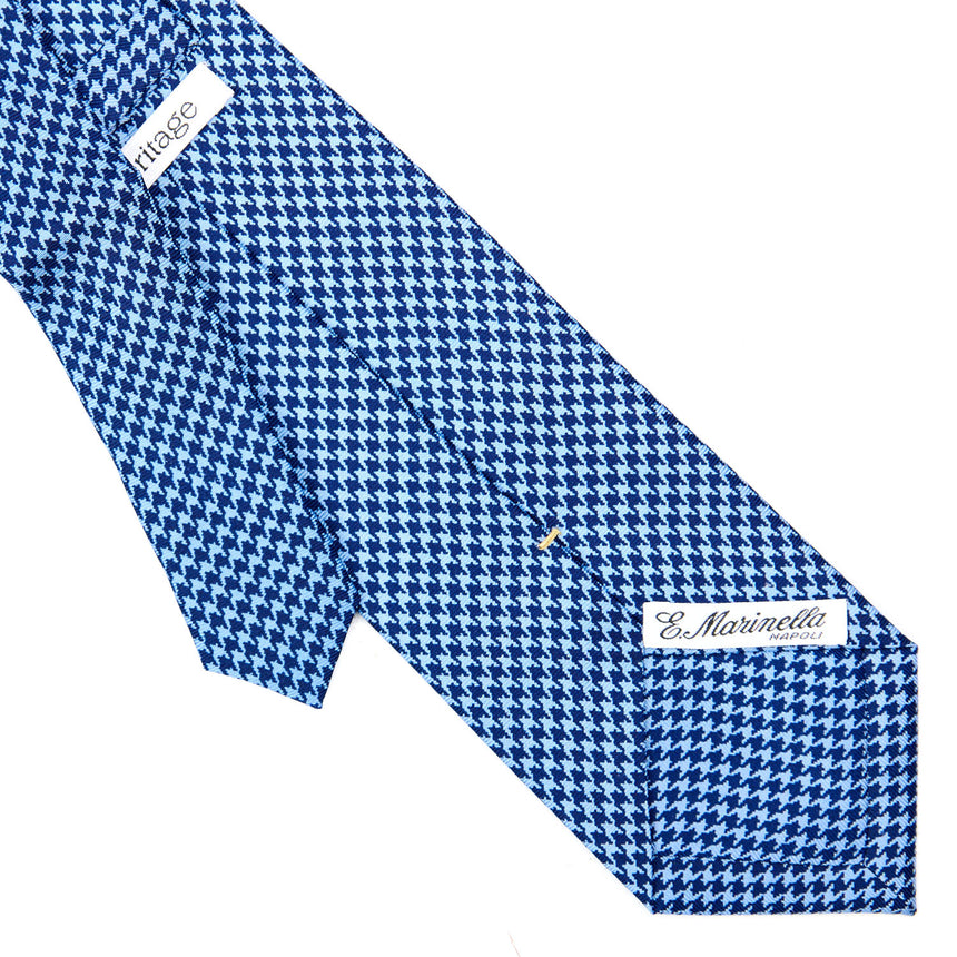 CRAVATTA SARTORIALE EXTRA LONG IN SETA BLU