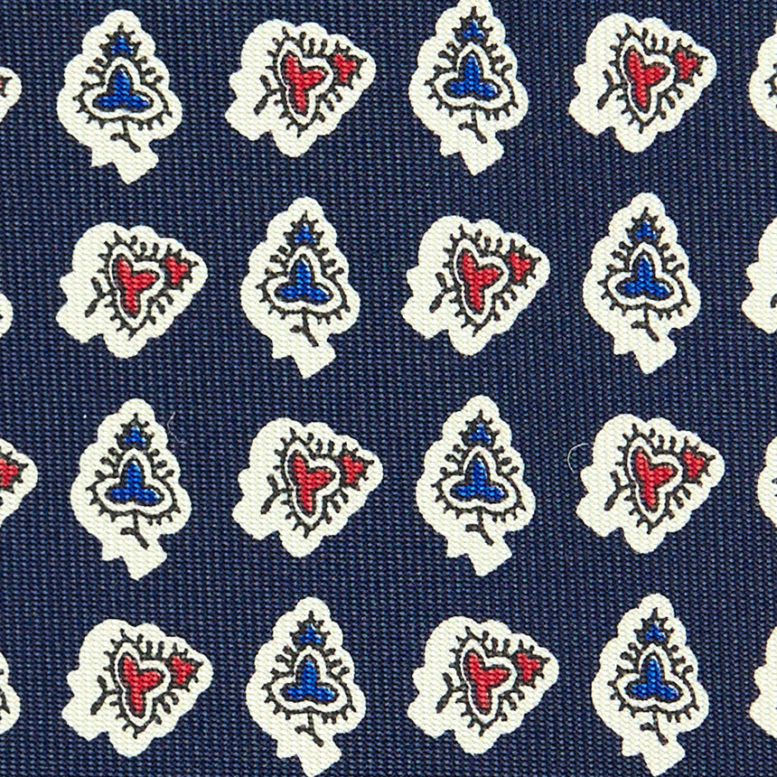 DARK BLUE EXTRA LONG SILK TIE