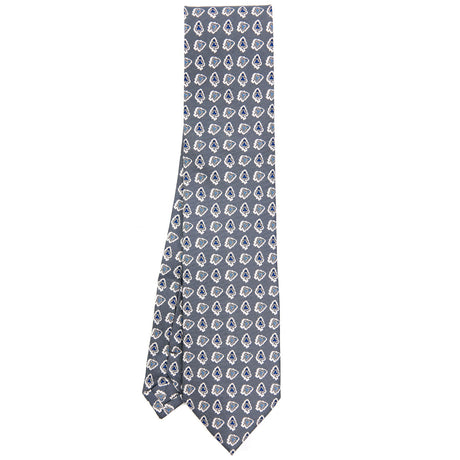 DARK GREY EXTRA LONG SILK TIE