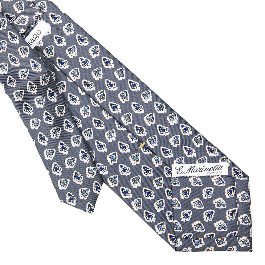 DARK GREY EXTRA LONG SILK TIE
