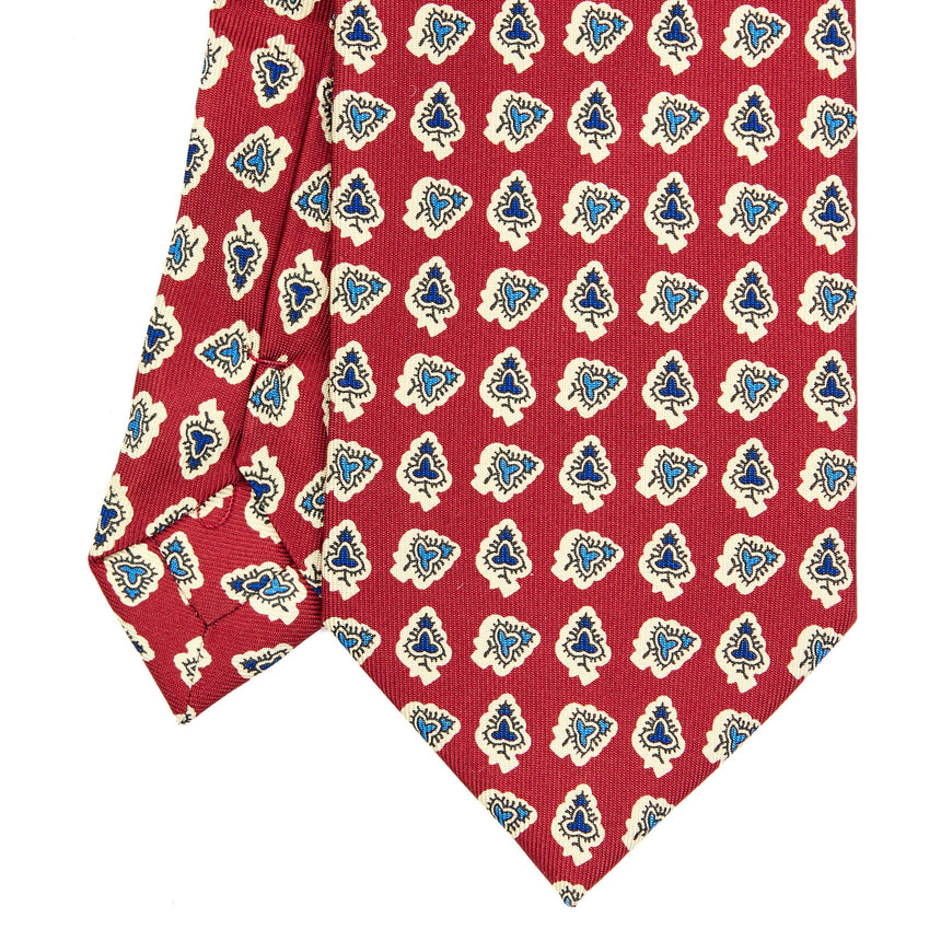 CRAVATTA SARTORIALE EXTRA LONG IN SETA BORDEAUX