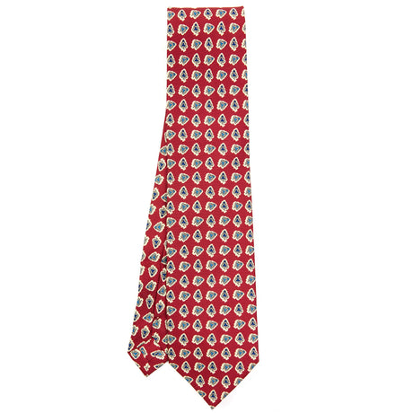 CRAVATTA SARTORIALE EXTRA LONG IN SETA BORDEAUX