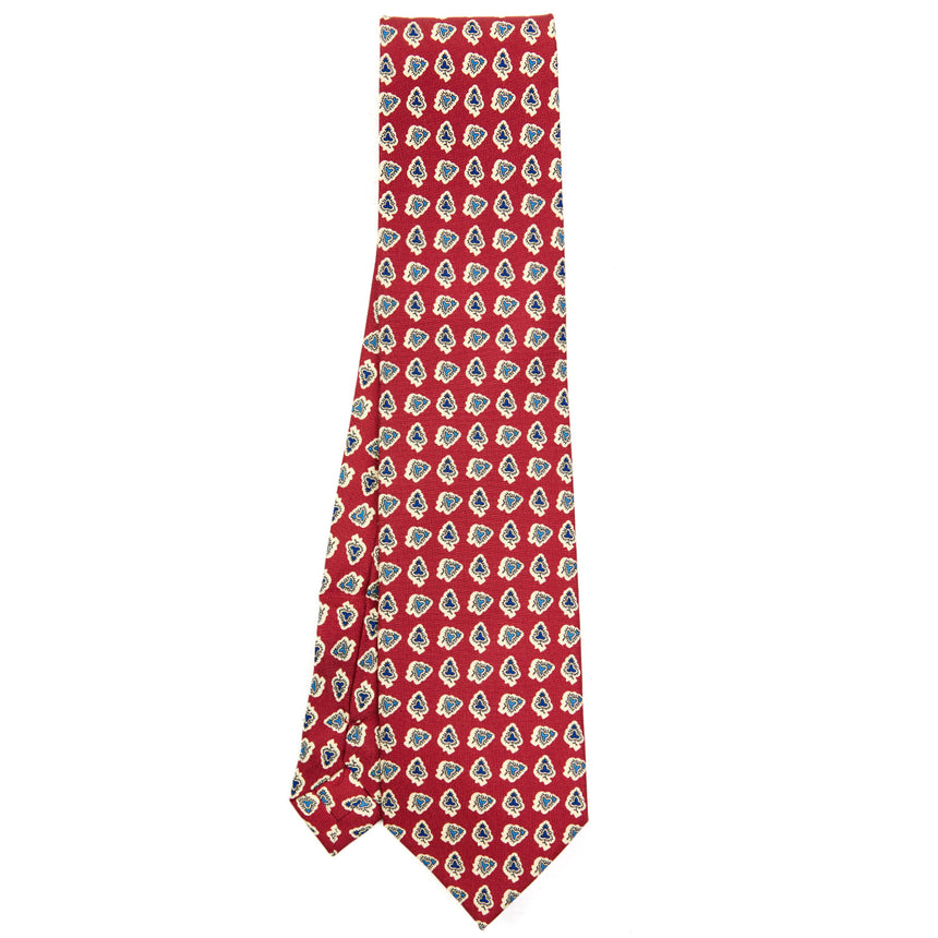 CRAVATTA SARTORIALE EXTRA LONG IN SETA BORDEAUX