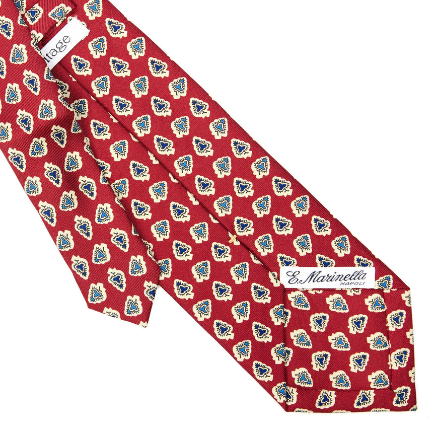 CRAVATTA SARTORIALE EXTRA LONG IN SETA BORDEAUX