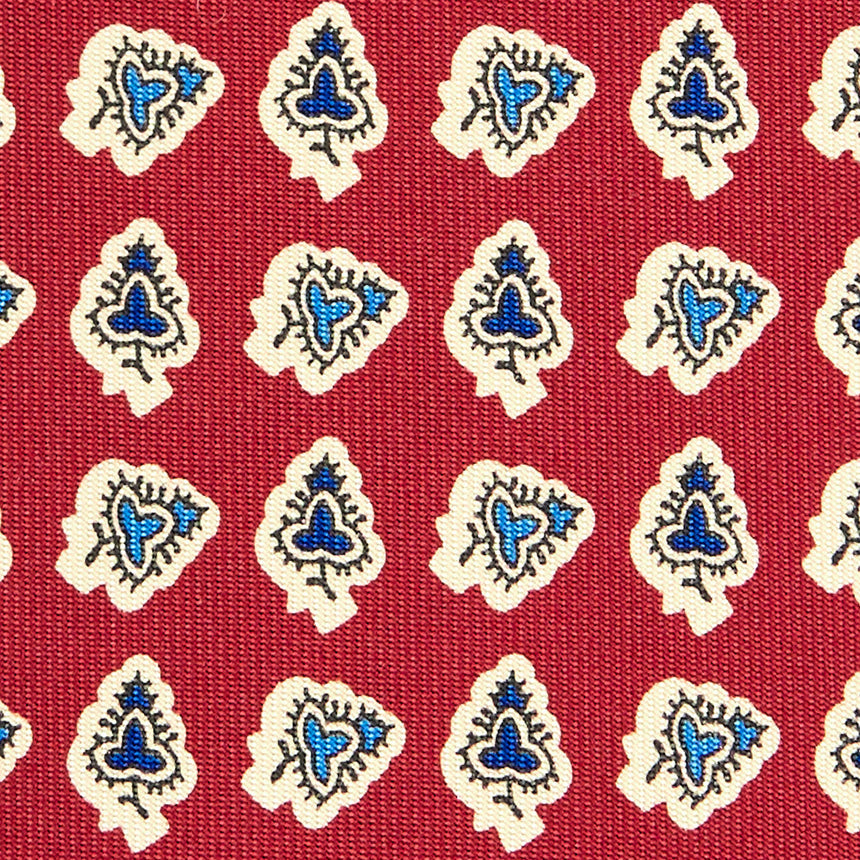 CRAVATTA SARTORIALE EXTRA LONG IN SETA BORDEAUX