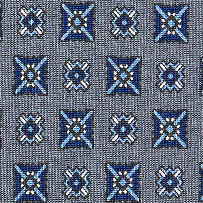 CRAVATTA SARTORIALE EXTRA LONG IN SETA GRIGIO SCURO