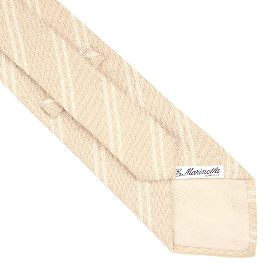 BEIGE WOOL TIE