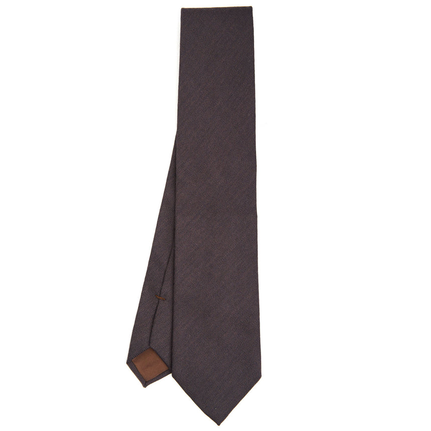 DARK BROWN WOOL TIE